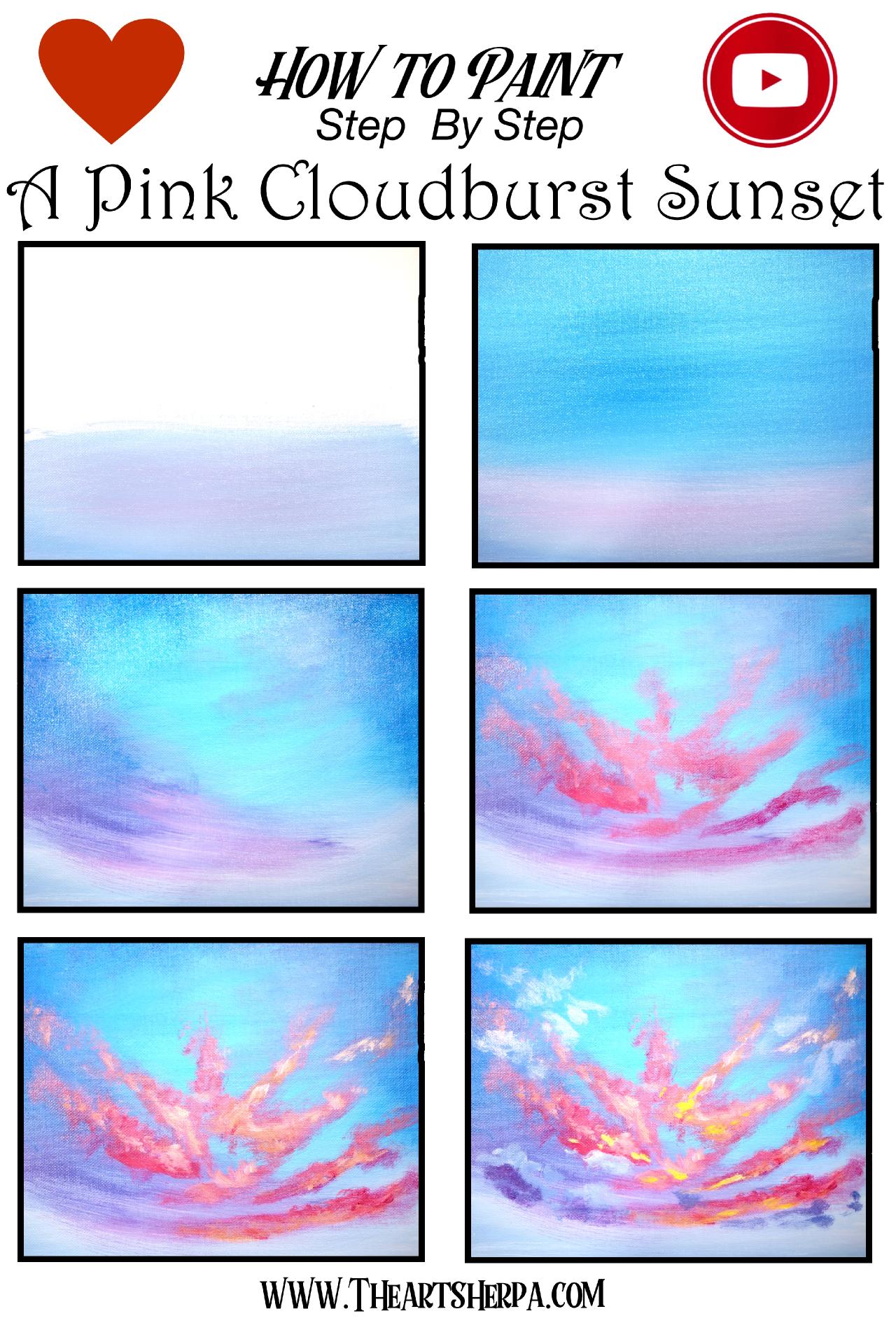 how to paint clouds