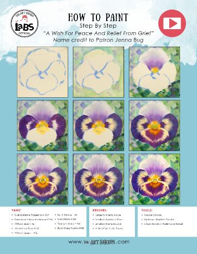 Pansy Flower Face  Easy FUN Acrylic Tutorial Step by Step Day 27  #AcrylicApril2022