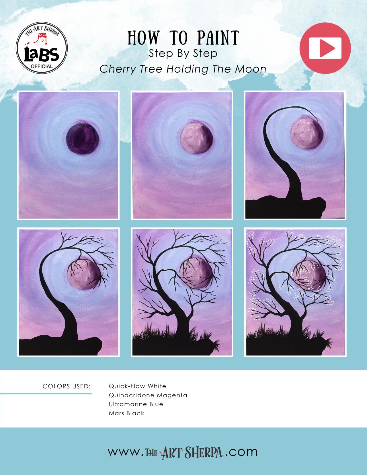 Featured image of post Step By Step Paintings Acrylic Paint : Step by step moon painting , easy steps.